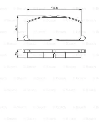 Brake Pad Set, disc brake (0 986 495 234)