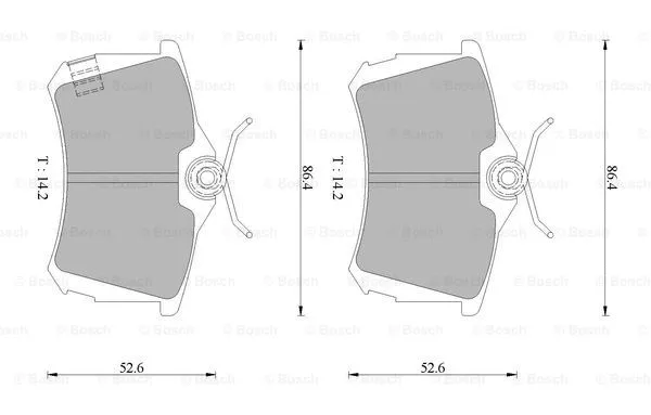 Brake Pad Set, disc brake (0 986 AB1 482)