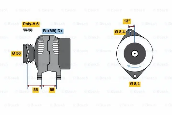 Alternator (0 123 500 006)