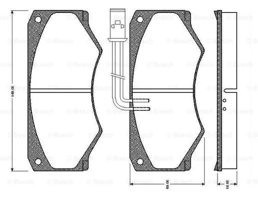 Brake Pad Set, disc brake (0 986 TB2 484)