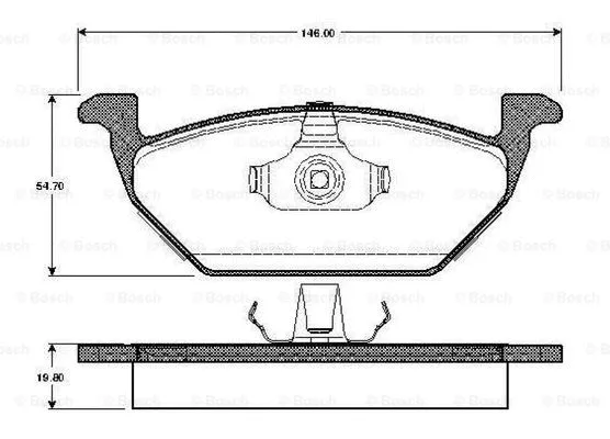 Brake Pad Set, disc brake (0 986 TB2 313)