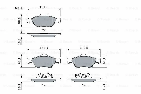Brake Pad Set, disc brake