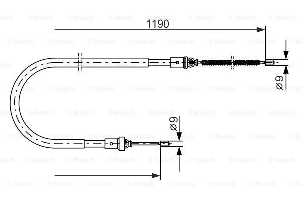 Cable Pull, parking brake (1 987 477 650)
