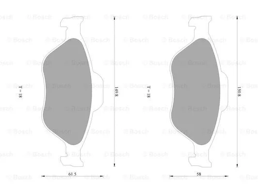 Brake Pad Set, disc brake (0 986 AB1 060)