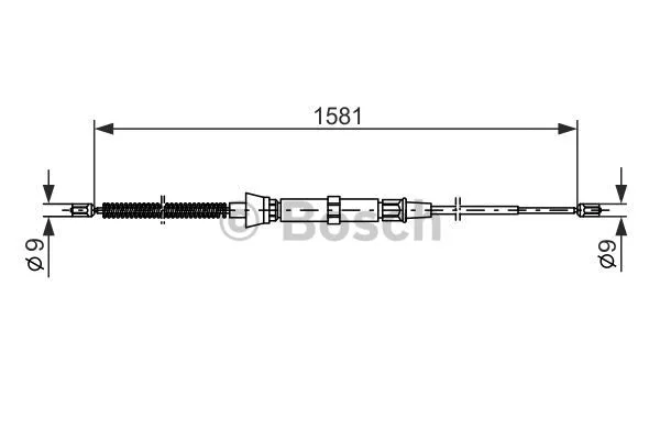 Cable Pull, parking brake (1 987 477 205)