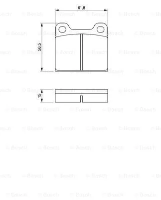 Brake Pad Set, disc brake (0 986 461 731)