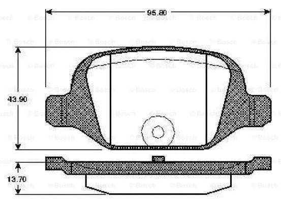 Brake Pad Set, disc brake (0 986 TB2 796)