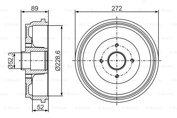 Brake Drum (0 986 477 287)