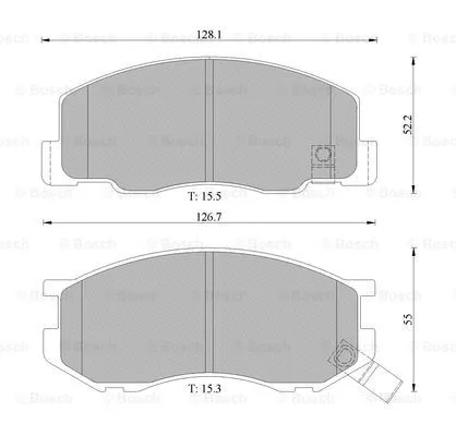 Brake Pad Set, disc brake (0 986 505 005)