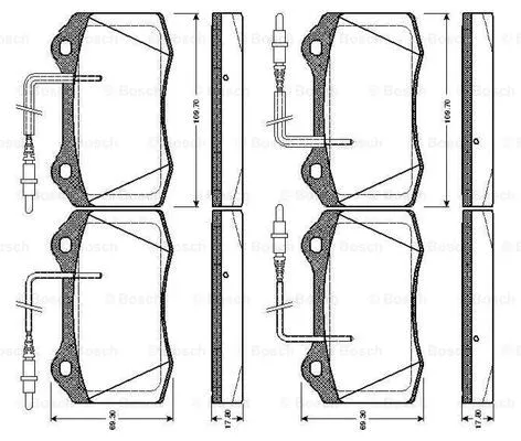 Brake Pad Set, disc brake (0 986 TB2 694)