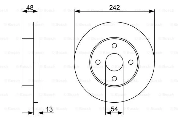 Brake Disc (0 986 479 V69)