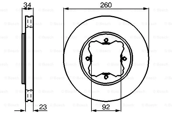 Brake Disc (0 986 478 568)