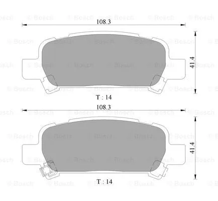 Brake Pad Set, disc brake (0 986 AB9 085)