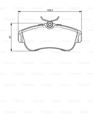 Brake Pad Set, disc brake (0 986 424 826)