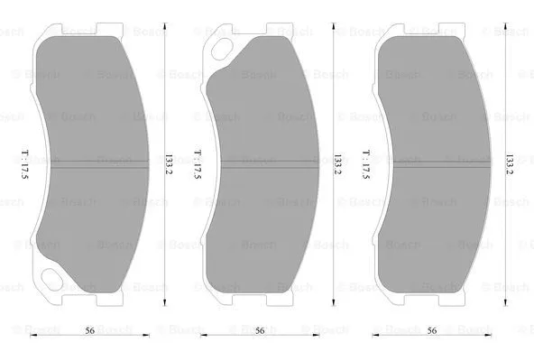 Brake Pad Set, disc brake (0 986 AB2 444)