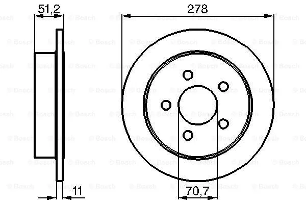Brake Disc (0 986 478 487)