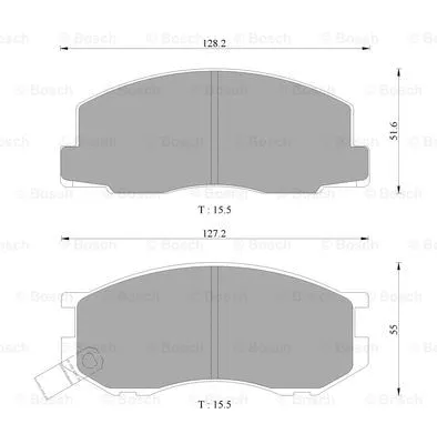 Brake Pad Set, disc brake (0 986 AB9 262)