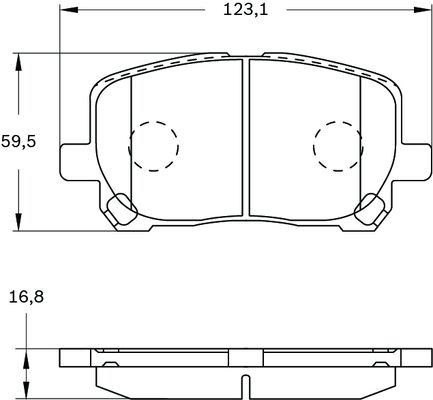 Brake Pad Set, disc brake (0 986 BB0 754)