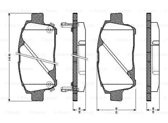 Brake Pad Set, disc brake (0 986 TB2 367)