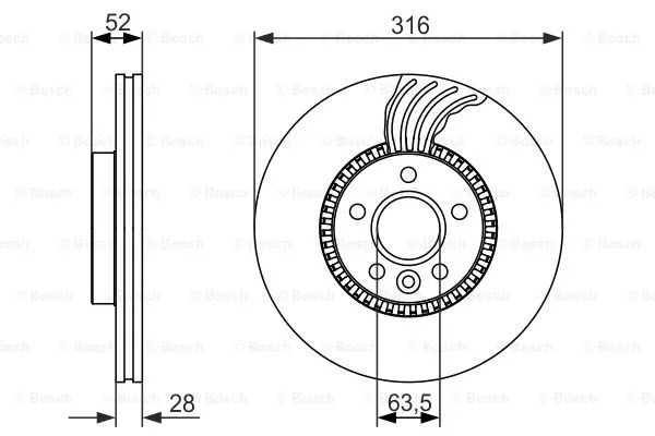 Brake Disc (0 986 479 620)