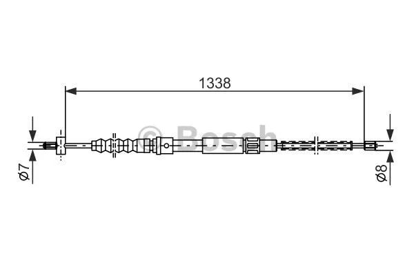 Cable Pull, parking brake (1 987 477 356)