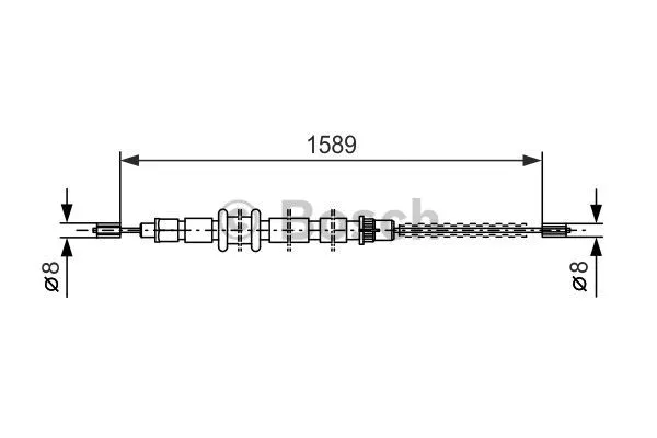 Cable Pull, parking brake (1 987 477 620)