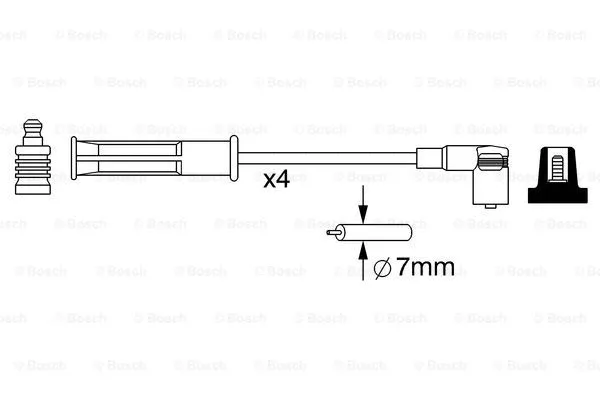 Ignition Cable Kit (0 986 357 048)