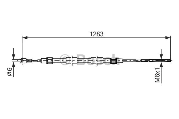 Cable Pull, parking brake (1 987 477 710)