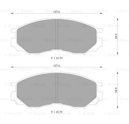 Brake Pad Set, disc brake (0 986 505 753)