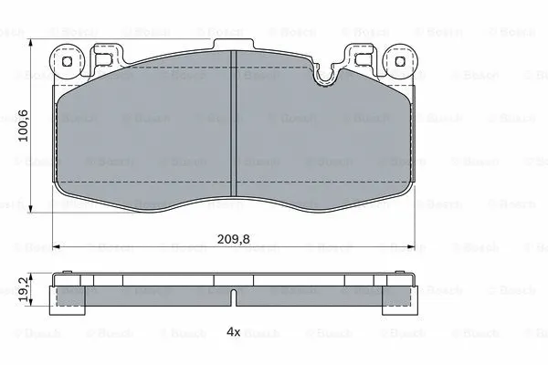Brake Pad Set, disc brake (0 986 424 387)