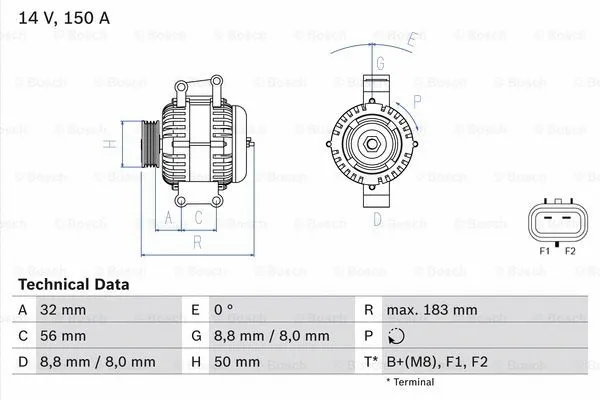 Alternator (0 986 047 460)