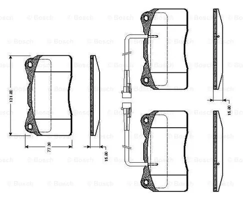 Brake Pad Set, disc brake (0 986 TB2 329)