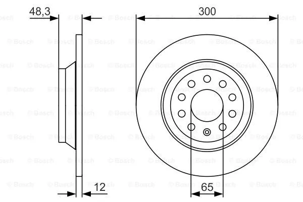 Brake Disc (0 986 479 V01)