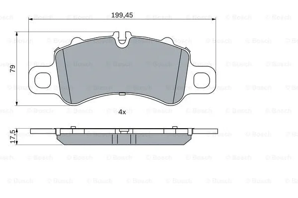 Brake Pad Set, disc brake (0 986 424 847)