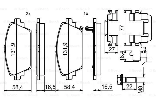 Brake Pad Set, disc brake