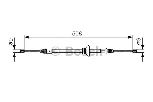 Cable Pull, parking brake (1 987 482 042)