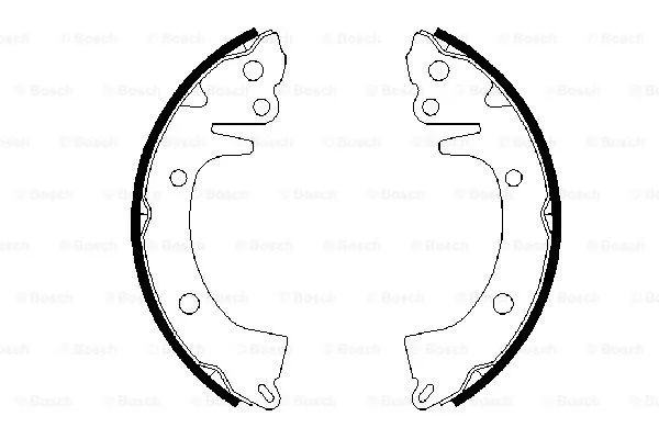 Brake Shoe Set (0 986 487 617)