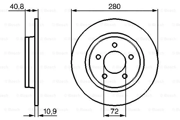 Brake Disc (0 986 479 C79)