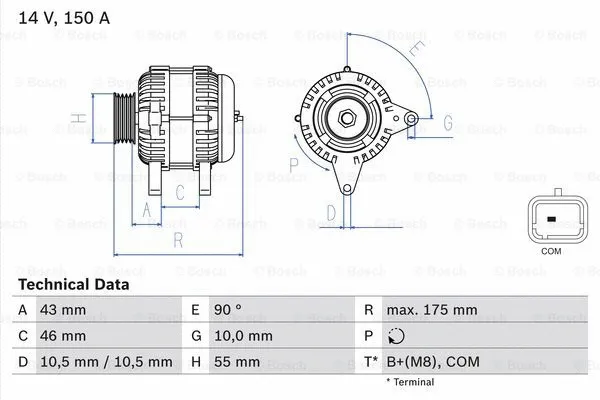 Alternator (0 986 082 240)