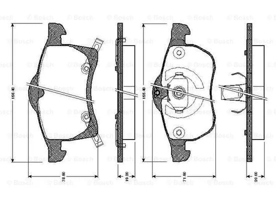 Brake Pad Set, disc brake (0 986 TB2 335)