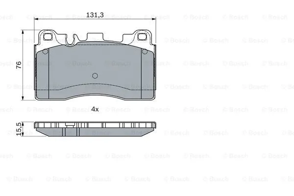 Brake Pad Set, disc brake (0 986 494 989)