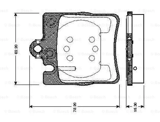 Brake Pad Set, disc brake (0 986 TB2 350)