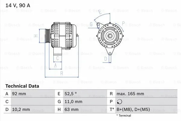 Alternator (0 986 040 210)