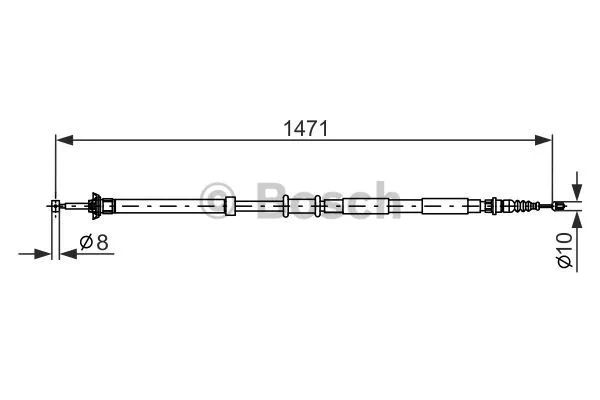 Cable Pull, parking brake (1 987 477 970)