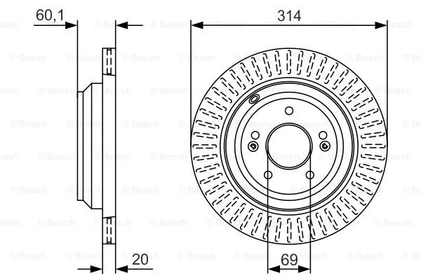 Brake Disc (0 986 479 V11)