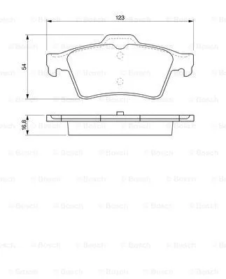 Brake Pad Set, disc brake (0 986 424 617)