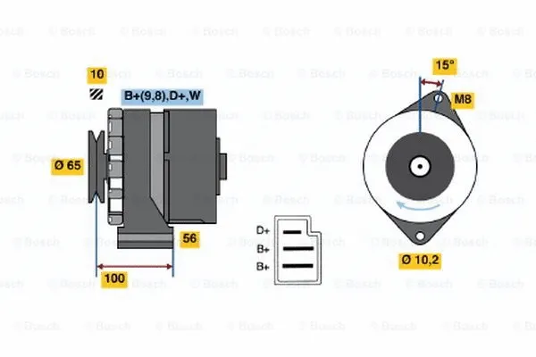 Alternator (0 986 034 190)