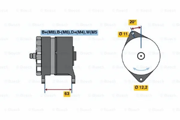 Alternator (0 120 469 024)
