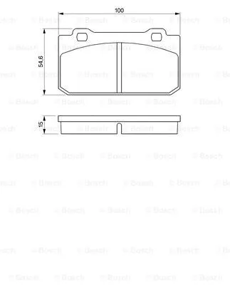 Brake Pad Set, disc brake (0 986 424 117)