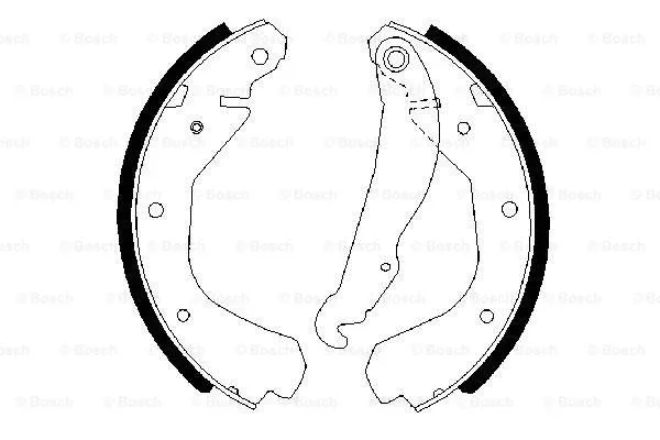 Brake Shoe Set (0 986 487 213)